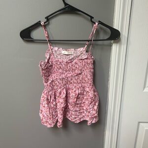 Pink cropped cami